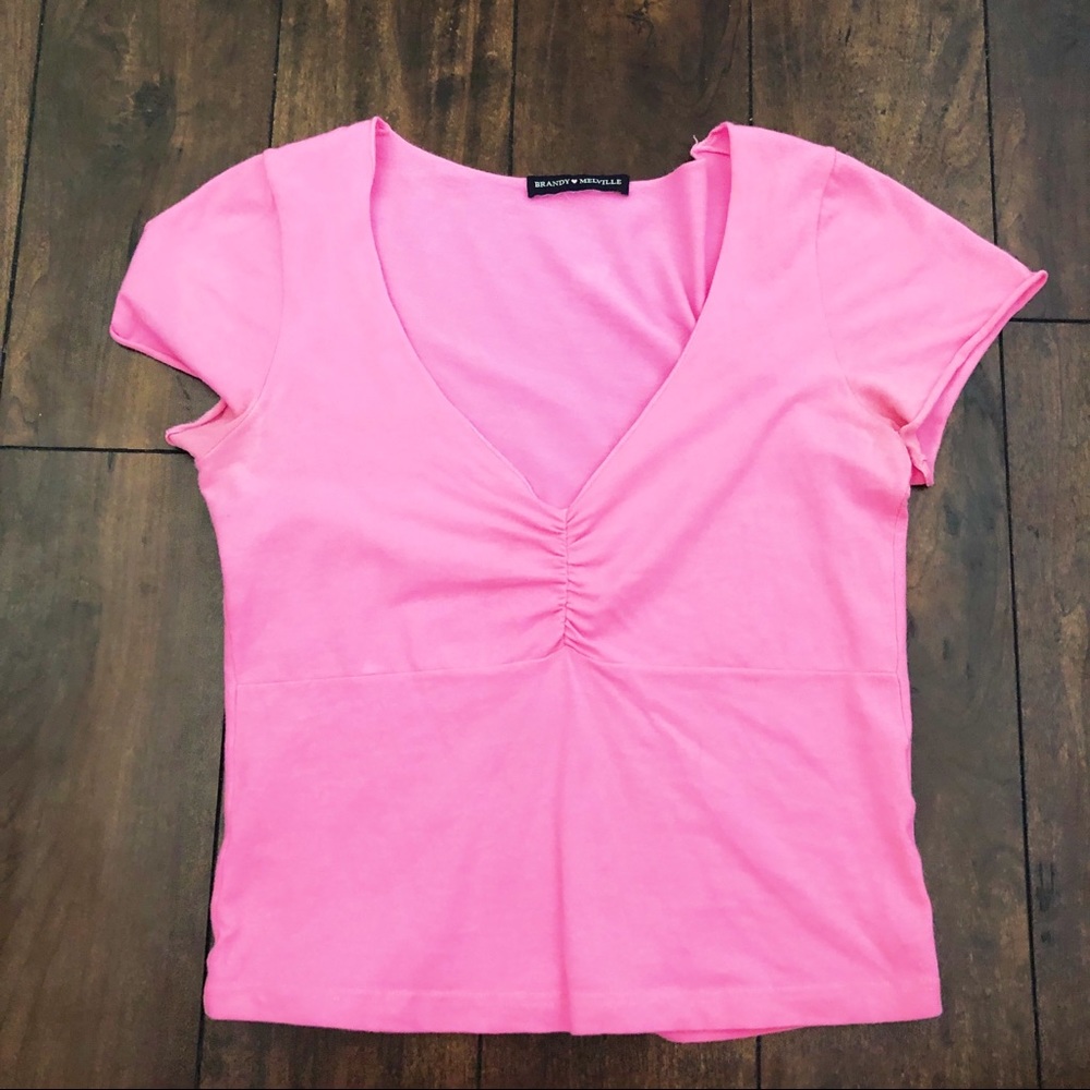 brandy melville pink gina top
